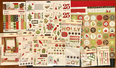 Simple Stories MAKE IT MERRY 6×8 Paper, Frames, Dots, Bits, Brads, Stickers LOT