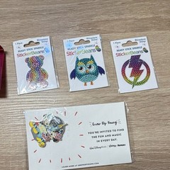 StickerBeans Multicolor Animal-Themed Rhinestone Sparkle Sticker Assortment