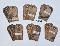 Handmade Junk Journal Tags Ephemera Scrapbook Embellishments