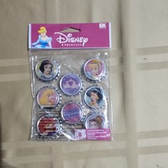 Disney Princess Scrapbooking Embellishments Lot Mixed Models Paper Metal Fabric