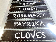 Sticko Chalk Spices Scrapbooking Stickers Cumin Cloves Paprika Cayenne Nutmeg