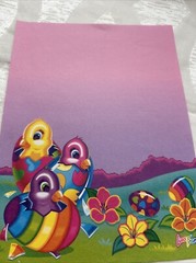 Vintage Lisa Frank Sticker Sheet S137 And 1 Stationery Sheet