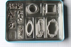 Stampin’ Up! Hodgepodge Hardware Silver Brads Plates