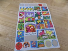 Vintage 80s NEW Stickers Troll Associates Reading Book Club School Christmas