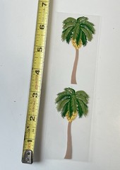 5 Mrs Grossmans Palm Tree Stickers Coconut Vacation Beach Tropical Sun Resort