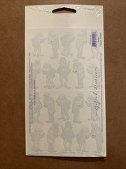 New Gifted Stickers Michel & Co Dressed Up Frogs Croak Club 1997 John Grossman