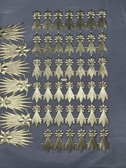 Anna Griffin Starburst Dresden Die Cuts Gold Foil 64 Dies Partial set