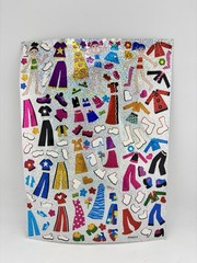 Jot 123 Mini Paper Doll Stickers Laser Ages 3+ Kids Craft Activity Sheet