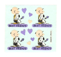 Vintage 80’s StickerMagic Glossy Charlie Brown Peanuts Snoopy Dog Sticker Mod