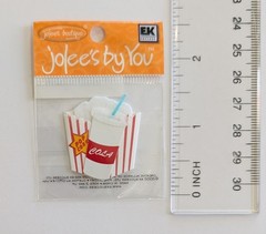 Jolee’s Popcorn & Soda Movie Theater Snacks Mini Scrapbooking Embellishments