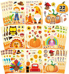 Make A Face Stickers 24 Sheets Kids Craft Holiday Party Favors Classroom Gift