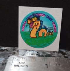 Vintage Stickers Spearmint Scratch And Sniff Sticker GREAT SCENT Slicker Sticker