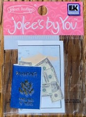 RARE Jolees Mini PASSPORT Money Maps Vacation International Travel 3D Scrapbook
