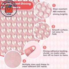 Self-Adhesive Pearl Stickers for Crafts – Assorted Sizes & Shapes (4366 PCS)