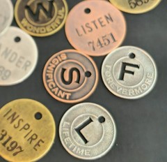 HUGE LETTERS WORDS TOKEN CHARMS TIM HOLTZ & MORE Antiqued SCRAPBOOK METAL CRAFTS