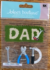 RARE Jolees #1 Dad Tools Hammer Wrench Priers Lawn Mower Fathers Day Daddy Papa