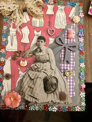 Junk Journal /scrapbook! 5 Vintage Junk Journal Ephemera. 5 Cards W/ Envelopes.