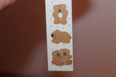 Vintage 1982 Cardesign TOOTS Sticker Strip KOALA BEARS MUS #139 stickers