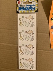 LOT VINTAGE 80s 90s SANDYLION + more STICKERS PACKS STRIPS Mix Prismatic