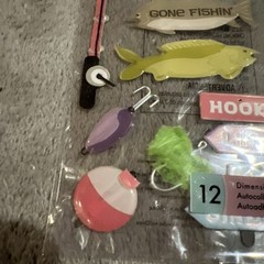 Fathers Day Fishing Tool Stickers Jolee’s Boutique EK Success Phrase