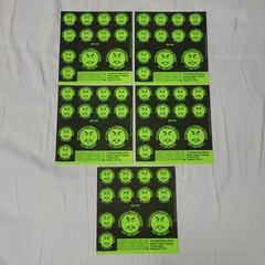 lot of 1972 Mr. YUK Pittsburgh Poison Control Sticker Sheet Children’s Hospital