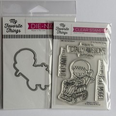 MY FAVORITE THINGS ROLL MODEL Stamp and Die set photopolymer retired wheelchair