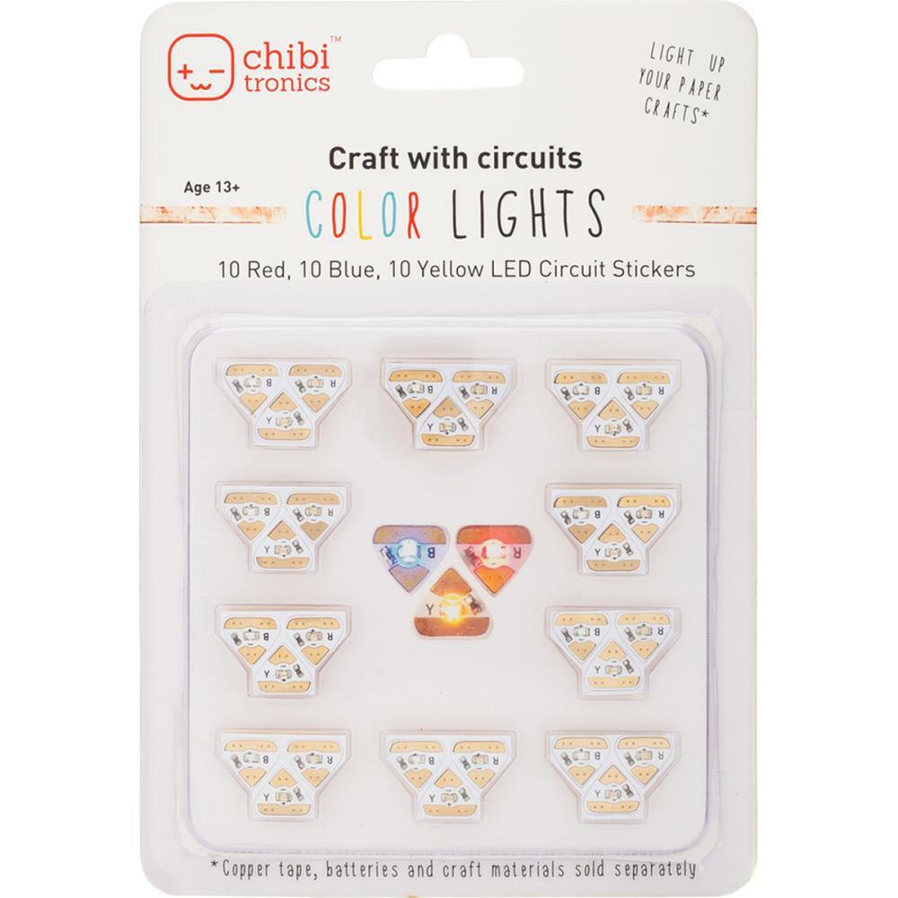 Chibitronics COLOR RYB LED Circuit Stickers – Megapack, ***FREE SHIP***
