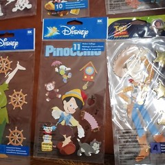 Jolees Disney Domensional Stickers Pinocchio Peter Pan Dalmation 6 NIP crafts
