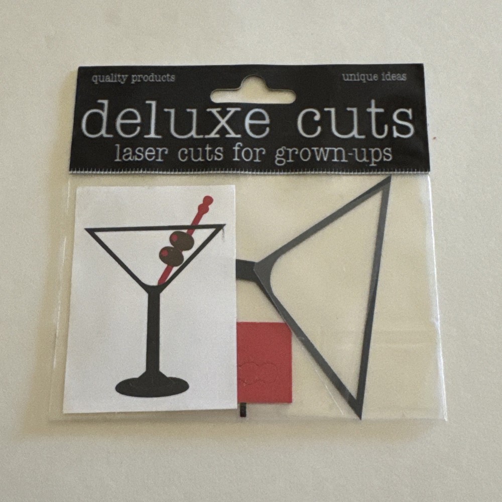 Deluxe Cuts~Martini~ LASER Die Cuts COMPLETE Unique Idea Scrapbook NIP
