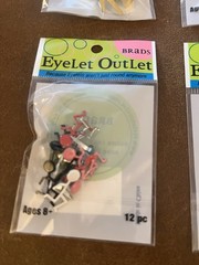Eyelet Outlet Brads Lot of NEW 6 packs Card Making Scrapbooking Skull Dice