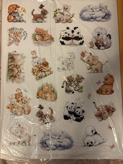 Vintage Current Stickers Baby Animals Not Opened 2 Sheets Lg