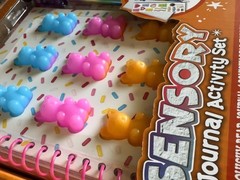 Gummy Bear Squishy Fidget Toy Notebook Journal Pen Topper Stickers Kids Sensory