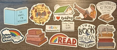 Reading – Books – Stickers – 10 PCs – 5 styles available! See Description