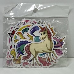Unicorn Sticker Fun pack 30 Rainbow Colourful Glossy Cute Stickers Birthday Pack