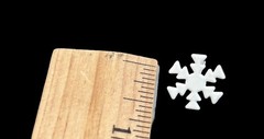 Lot Of 23 White Snowflake Brads Winter Christmas Embellishments Scrapbooking
