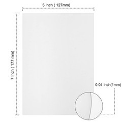 50 Sheets White Chipboard 3×5 Inch Medium Weight Cardboard Scrapbooking Board