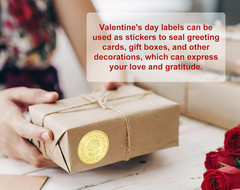 Rose Gold Embossed Envelope Stickers – Rose Was Seal, Gold Foil Stickers for Wed