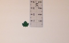 Die cut Maple Leaf 1 Inch Green Leaves Small Craft Felt Cut Out