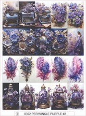 PERIWINKLE PURPLE #2 – COMPLETE SHEET OF 20 STICKERS