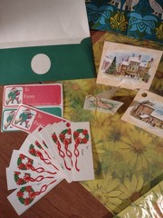 Vintage Gift Wrapping Paper, Gift Tags + Retro Paper Crafts & Junk Journaling