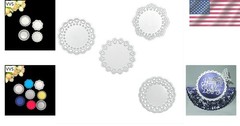 High-Quality Carbon Steel Die Cuts – 4 Decorative Lace Borders for Card Making