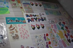 Frances Meyers provo craft & JoLees Stickers new baby lot animals die cut pastel
