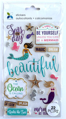 Summer Scrapbooking Kit Chipboard Stickers Die Cuts Beach Theme Lot
