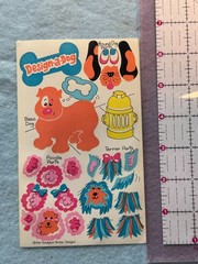 1980s Vintage Sticker Sandylion Maxi Activity Design a Dog 1983