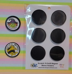 Magnetic Scratch ‘N Sniff Sticker Holders Trend / Everything Smells – Retro 80’s