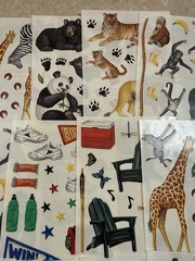 Lot of 24 Strips & Sheets of Creative Memories Scrapbook Stickers, Some Vintage