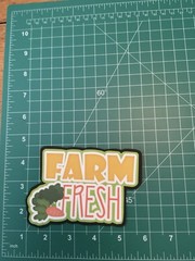 Farm Fresh-Premade Die Cut Embellishment