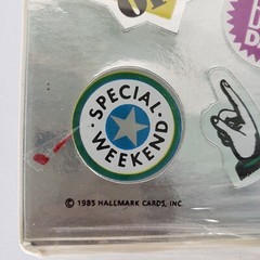 Hallmark Razzle Dazzle Calendar Planner Stickers 3 New Sheets Foil Vintage 1985