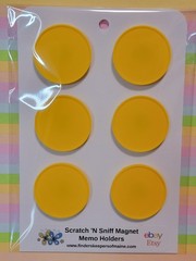 Magnetic Scratch ‘N Sniff Sticker Holders Trend / Everything Smells – Retro 80’s