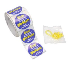 Oriental Trading Bulk Halloween Sticky Hands with Handout Sticker for 72, 1 1/4″